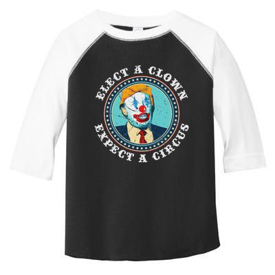 Elect A Clown Expect A Circus Anti Trump Toddler Fine Jersey T-Shirt