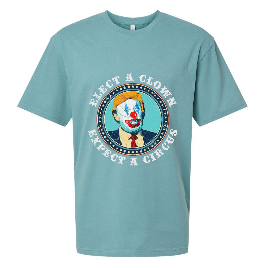 Elect A Clown Expect A Circus Anti Trump Sueded Cloud Jersey T-Shirt