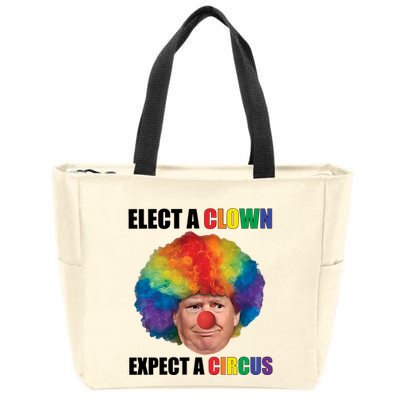 Elect A Clown Expect A Circus Zip Tote Bag