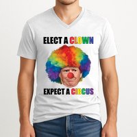 Elect A Clown Expect A Circus V-Neck T-Shirt