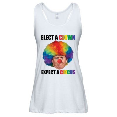 Elect A Clown Expect A Circus Ladies Essential Flowy Tank