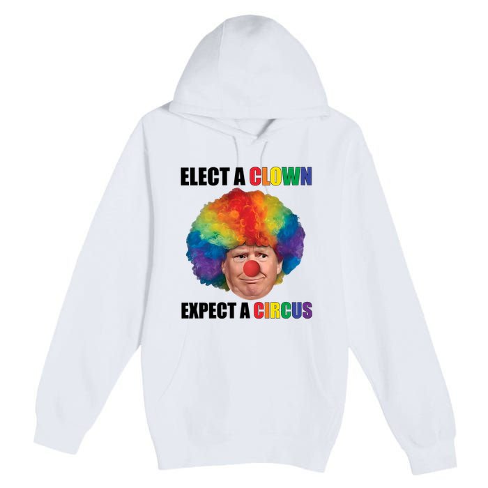 Elect A Clown Expect A Circus Premium Pullover Hoodie