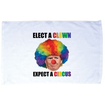 Elect A Clown Expect A Circus Microfiber Hand Towel