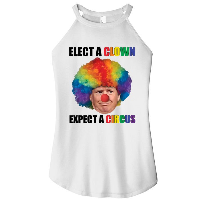 Elect A Clown Expect A Circus Women's Perfect Tri Rocker Tank