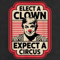 Elect A Clown Expect A Circus Impeach Trump Anti Trump Adult Drive Performance Visor