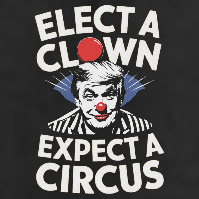 Elect A Clown Expect A Circus Impeach Trump Anti Trump 7 Panel Mesh Trucker Snapback Hat
