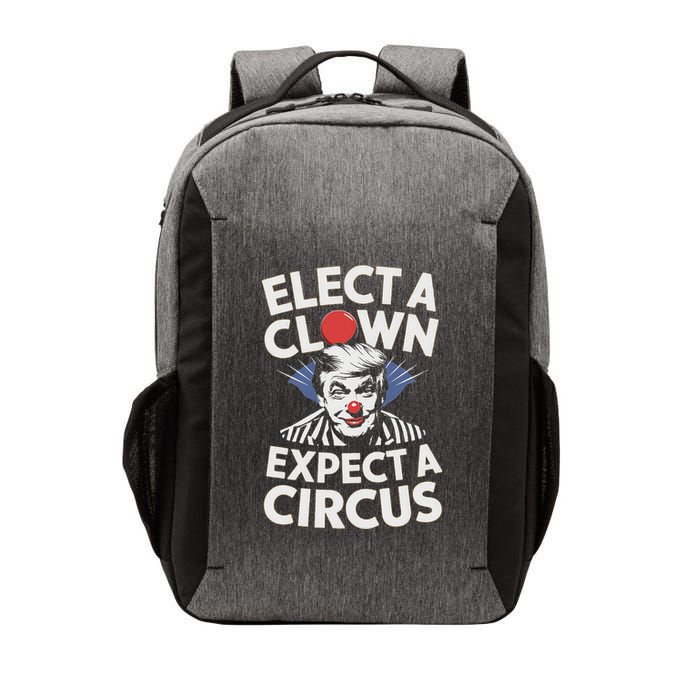 Elect A Clown Expect A Circus Impeach Trump Anti Trump Vector Backpack