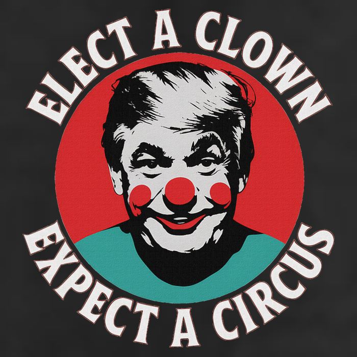 Elect A Clown Expect A Circus Impeach Trump Anti Trump  7 Panel Mesh Trucker Snapback Hat