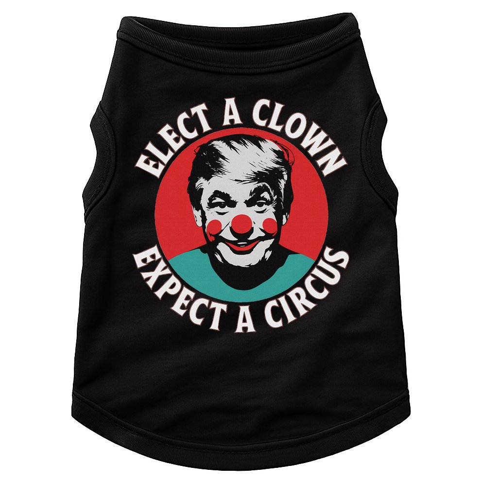 Elect A Clown Expect A Circus Impeach Trump Anti Trump  Doggie Tank