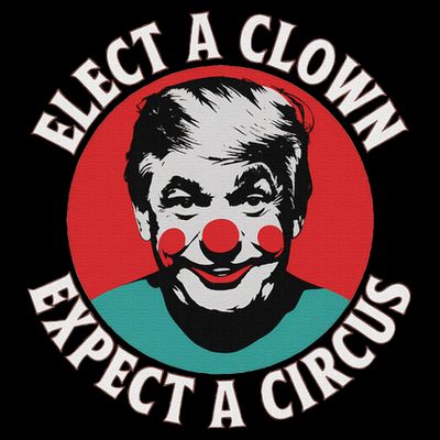 Elect A Clown Expect A Circus Impeach Trump Anti Trump  T-Shirt
