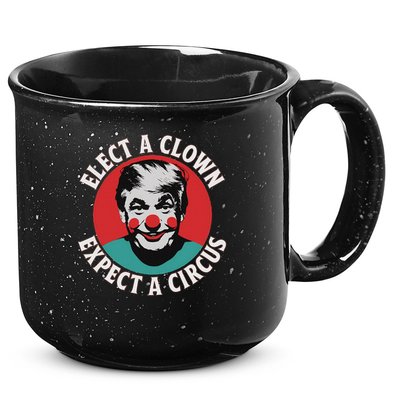 Elect A Clown Expect A Circus Impeach Trump Anti Trump  15oz Campfire Ceramic Mug