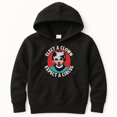 Elect A Clown Expect A Circus Impeach Trump Anti Trump  Kids Hoodie
