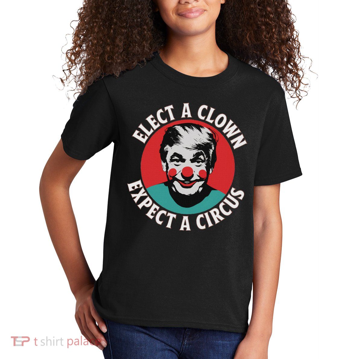 Elect A Clown Expect A Circus Impeach Trump Anti Trump  Kids T-Shirt
