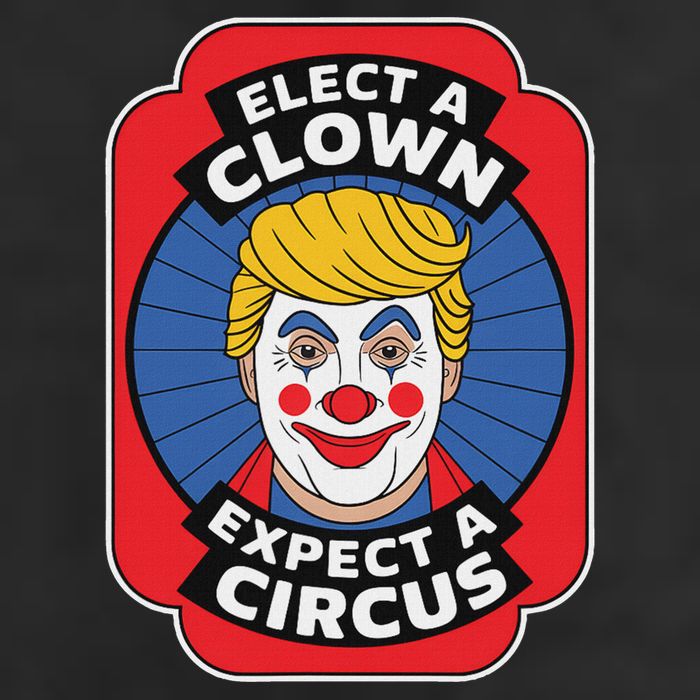 Elect A Clown Expect A Circus Impeach Trump Anti Trump  7 Panel Mesh Trucker Snapback Hat