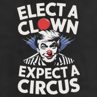Elect A Clown Expect A Circus Impeach Trump Anti Trump  7 Panel Mesh Trucker Snapback Hat