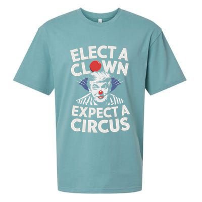 Elect A Clown Expect A Circus Impeach Trump Anti Trump  Sueded Cloud Jersey T-Shirt