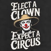 Elect A Clown Expect A Circus Impeach Trump Anti Trump 7 Panel Mesh Trucker Snapback Hat