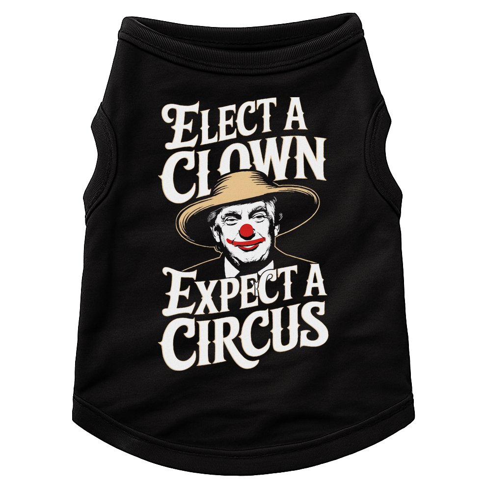 Elect A Clown Expect A Circus Impeach Trump Anti Trump Doggie Tank