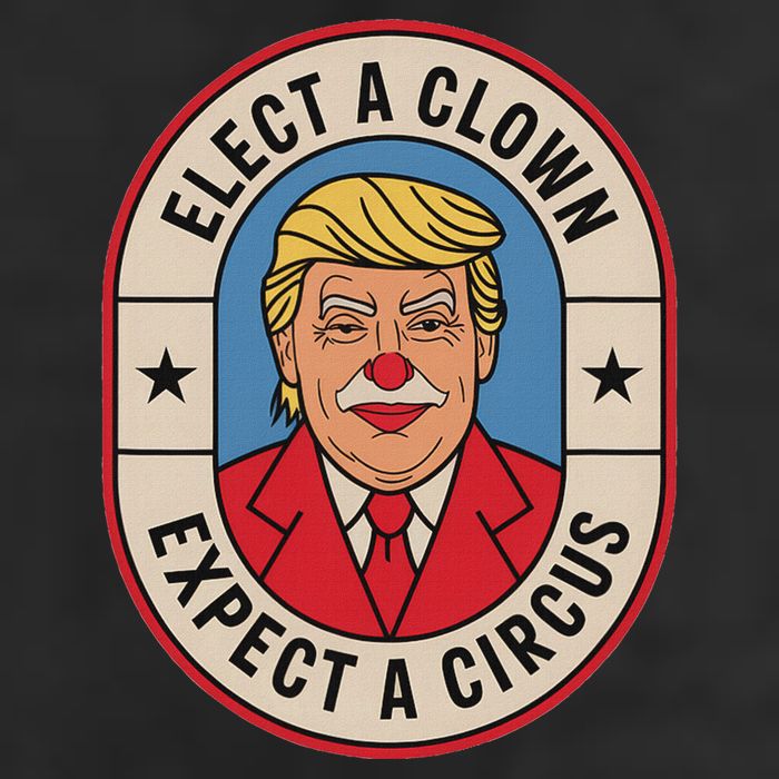 Elect A Clown Expect A Circus Impeach Trump Anti Trump  7 Panel Mesh Trucker Snapback Hat