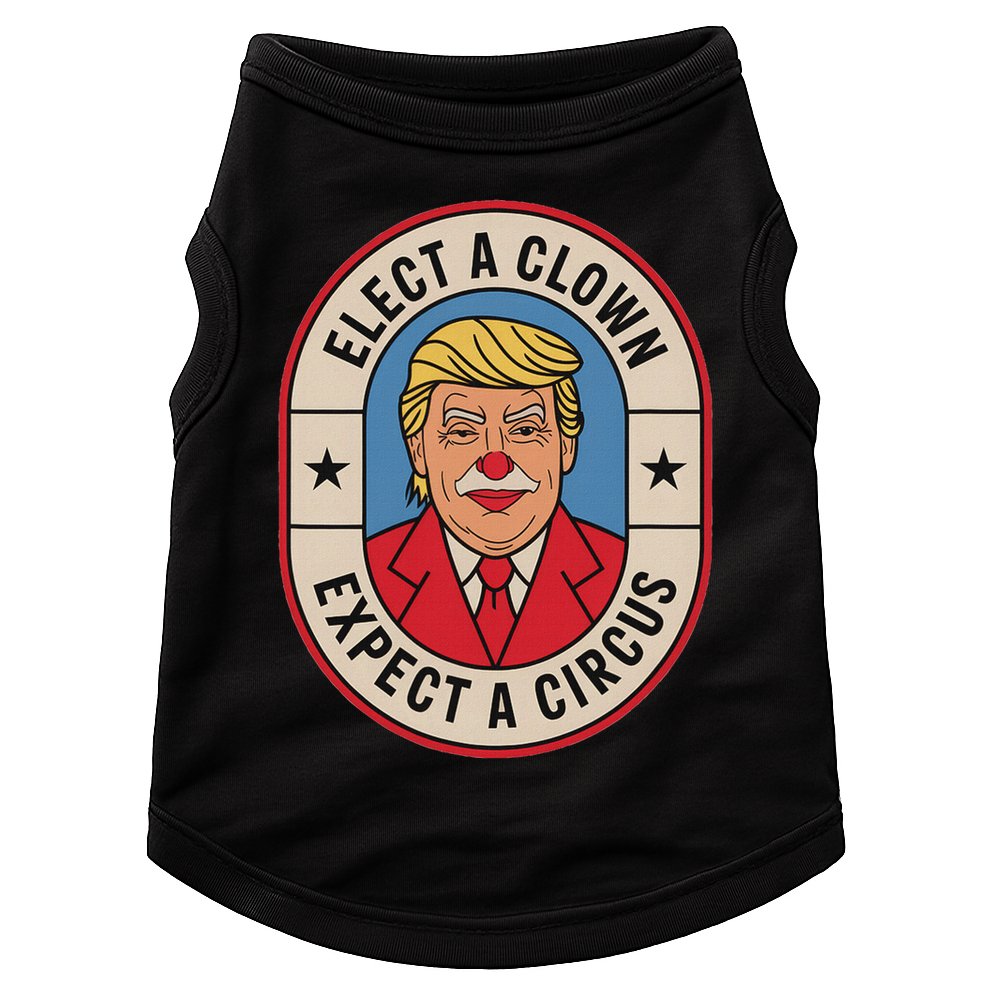 Elect A Clown Expect A Circus Impeach Trump Anti Trump  Doggie Tank