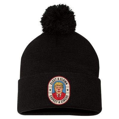 Elect A Clown Expect A Circus Impeach Trump Anti Trump  Pom Pom 12in Knit Beanie