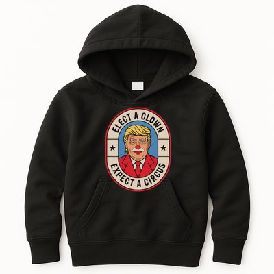 Elect A Clown Expect A Circus Impeach Trump Anti Trump  Kids Hoodie