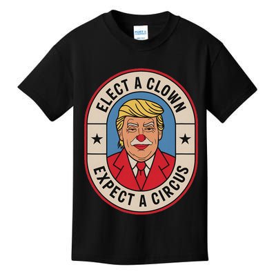 Elect A Clown Expect A Circus Impeach Trump Anti Trump  Kids T-Shirt