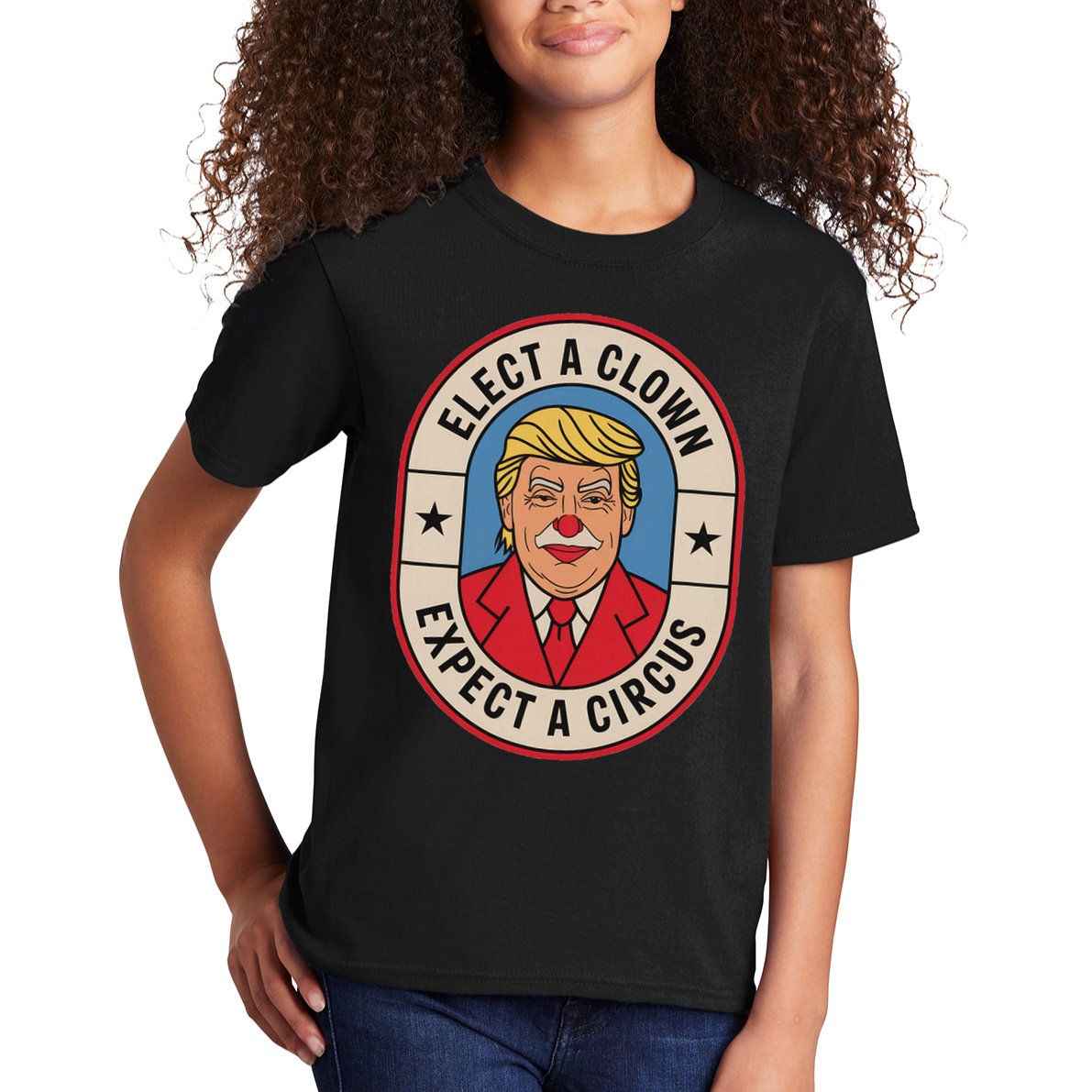Elect A Clown Expect A Circus Impeach Trump Anti Trump  Kids T-Shirt