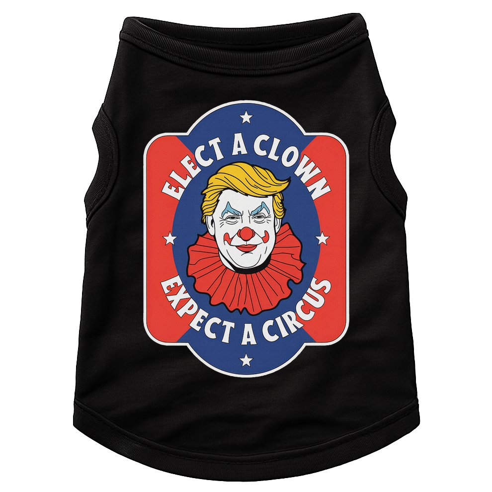 Elect A Clown Expect A Circus Impeach Trump Anti Trump Doggie Tank