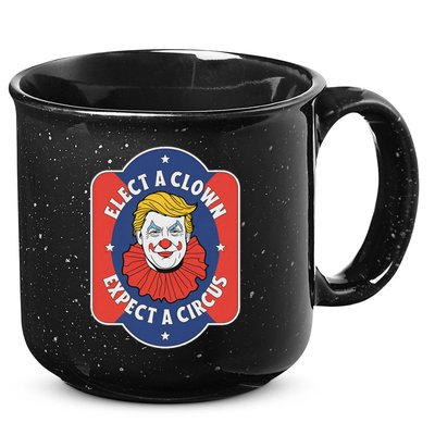 Elect A Clown Expect A Circus Impeach Trump Anti Trump 15oz Campfire Ceramic Mug