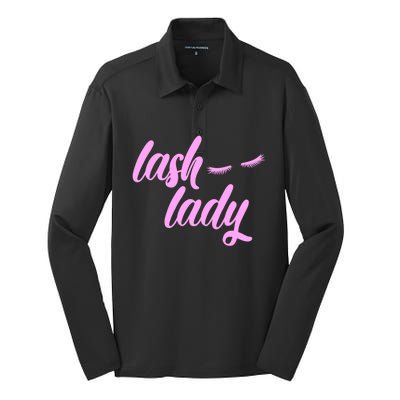 Eyelash Artist Cool Gift I Makeup Lash Lady Gift Silk Touch Performance Long Sleeve Polo