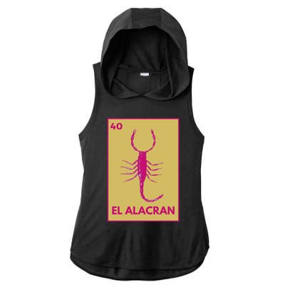 El AlacráN Card Mexican Lottery Card Funny Gift Ladies PosiCharge Tri-Blend Wicking Draft Hoodie Tank