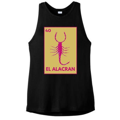 El AlacráN Card Mexican Lottery Card Funny Gift Ladies PosiCharge Tri-Blend Wicking Tank