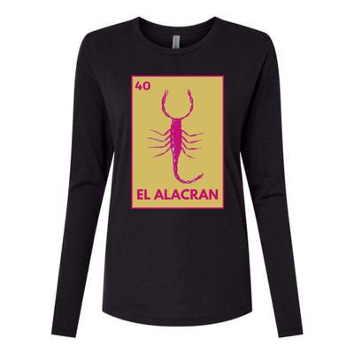 El AlacráN Card Mexican Lottery Card Funny Gift Womens Cotton Relaxed Long Sleeve T-Shirt