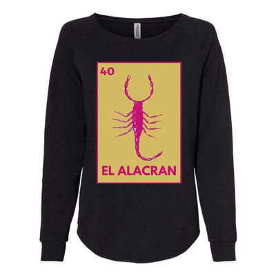 El AlacráN Card Mexican Lottery Card Funny Gift Womens California Wash Sweatshirt