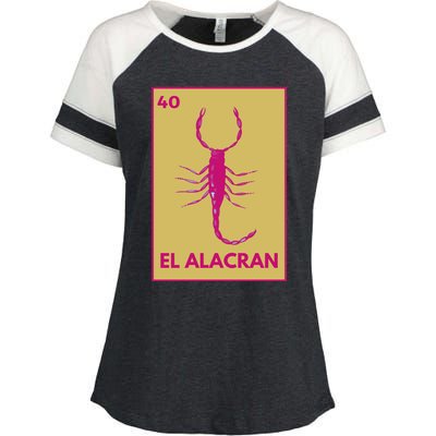 El AlacráN Card Mexican Lottery Card Funny Gift Enza Ladies Jersey Colorblock Tee