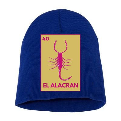 El AlacráN Card Mexican Lottery Card Funny Gift Short Acrylic Beanie