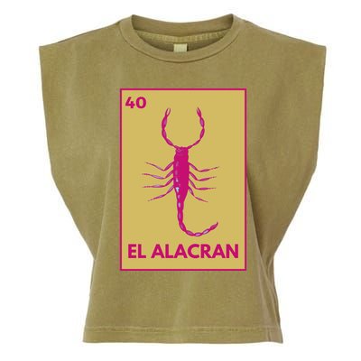 El AlacráN Card Mexican Lottery Card Funny Gift Garment-Dyed Women's Muscle Tee