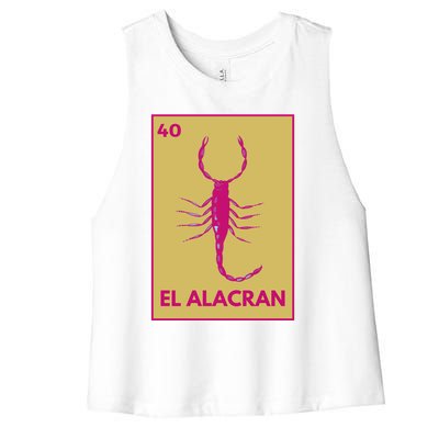 El AlacráN Card Mexican Lottery Card Funny Gift Women's Racerback Cropped Tank