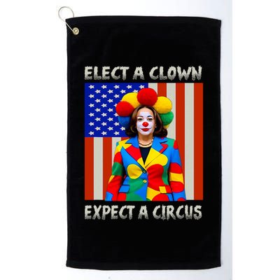 Elect A Clown Expect A Circus Anti Kamala Harris Golf Towel