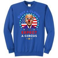 Elect A Clown Expect A Circus Funny Anti Biden Political Sweatshirt