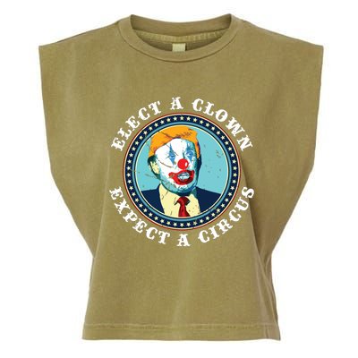 Elect A Clown Expect A Circus Antitrump Garment-Dyed Women's Muscle Tee