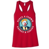 Elect A Clown Expect A Circus Antitrump Women's Racerback Tank