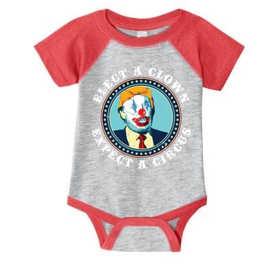 Elect A Clown Expect A Circus Antitrump Infant Baby Jersey Bodysuit
