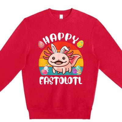 Easter Axolotl Cute Axolotl Easter Day Premium Crewneck Sweatshirt