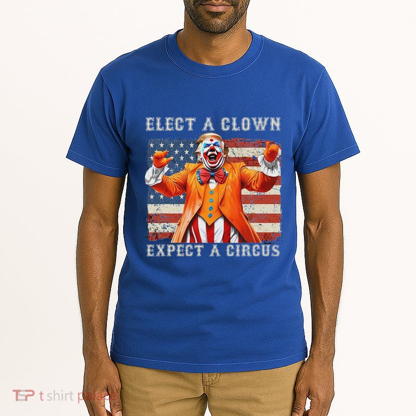 Elect A Clown Expect A Circus Usa Flag Tall T-Shirt