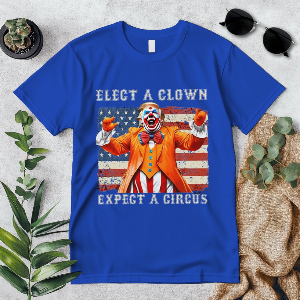 Elect A Clown Expect A Circus Usa Flag Premium T-Shirt