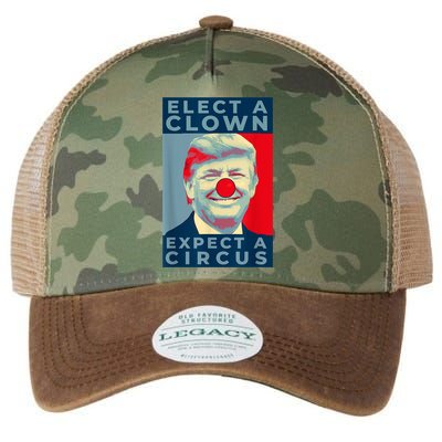 Elect A Clown Expect A Circus Impeach Antitrump Funny Legacy Tie Dye Trucker Hat