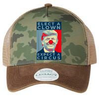Elect A Clown Expect A Circus Impeach Antitrump Funny Legacy Tie Dye Trucker Hat