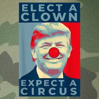 Elect A Clown Expect A Circus Impeach Antitrump Funny Legacy Tie Dye Trucker Hat